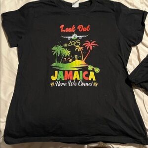 Jamaica Graphic T-Shirt bundle of 2 cotton large and extra‎ large vacation